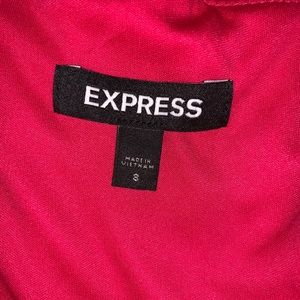 Express Dresses - Hot Pink Satin Dress - Express Express Dresses - Hot Pink Satin Dress - Express